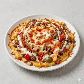 Ración De Patatas Mexicanas Gratinadas