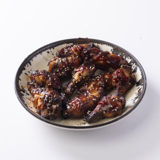 Alitas de Pollo al Horno con Salsa BBQ