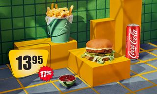 კომბო ჰამბურგერი  სპეც სოუსით