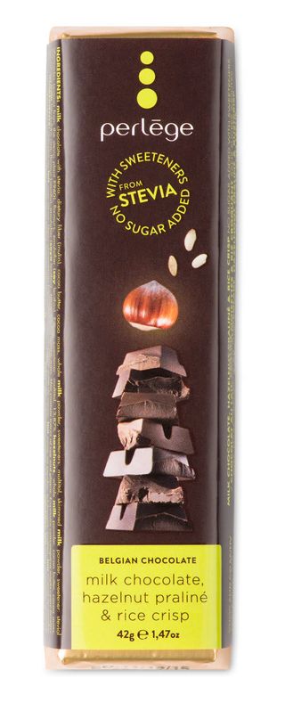 Perlége млечен шоколад с пралина и ориз (42г)