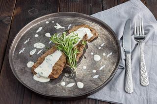 Muschi în sos gorgonzola