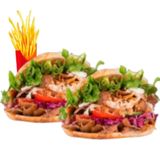 2 Kebab + 1 Patatas Fritas