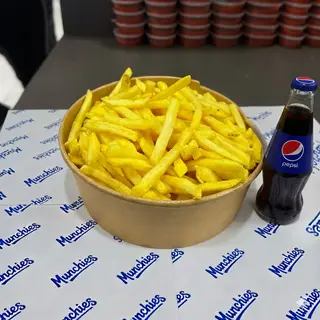 Classic XL pomfrit + Pepsi