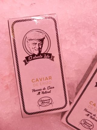 Caviar de erizo ( huevas de erizo gallego al natural)