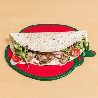 Piadina prosciutto e funghi