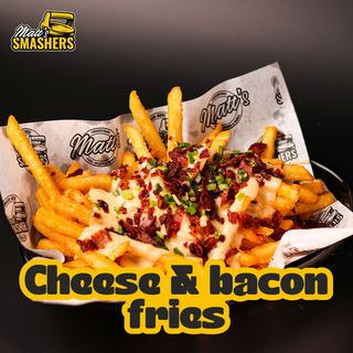 Loaded cheese & bacon fries