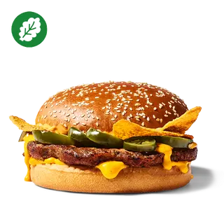 Plant- Based Cheesy Nachos Burger