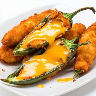 Jalapeños verdes con queso cheddar (6 uds.)