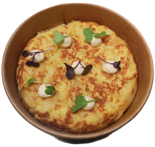 Tortilla de papas con cebolla 