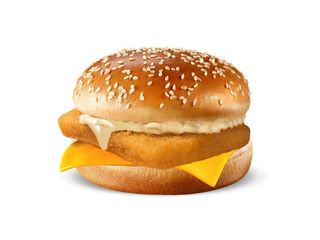 Fishburger i pomfrit