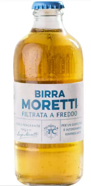 Moretti filtrata a freddo in bottiglia di vetro 33 cl