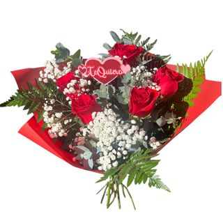 Ramo De 5 Rosas Rojas