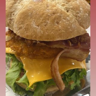 Hamburguesa de pollo crispy