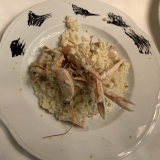 Risotto con scampi e mascarpone