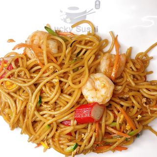 65. Spaghetti con frutti di mare -  uova, frutti di mare
