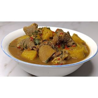 Assorted Meat Pepper Soup With Plantain