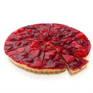 Porción tarta de queso y arándanos