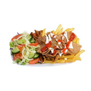 Kebab zestaw talerz mały