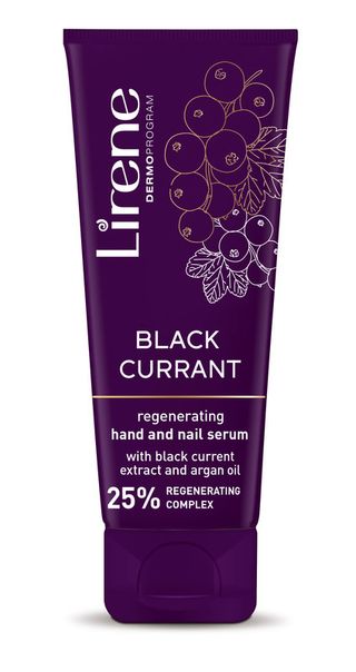 Crema-ser de maini Lirene, cu extract din coacaze negre, 75ml