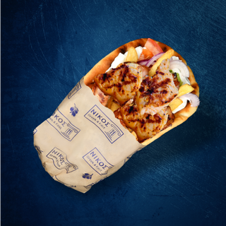 Pita cu souvlaki porc