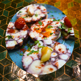 Carpaccio de poulpe au wasabi