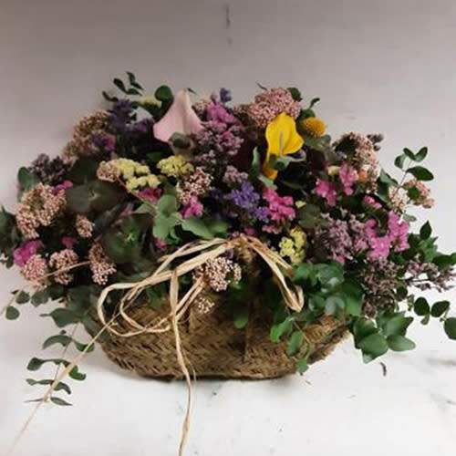 Capazo De Esparto  Primaveral Premium