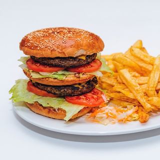 Double Burger Chicken / Beef