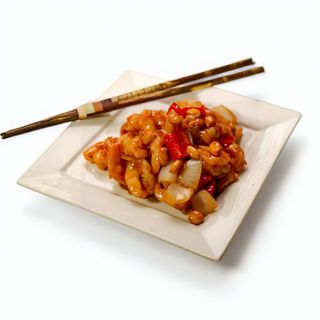 64.Pollo con arachidi,mandorle e anacardi