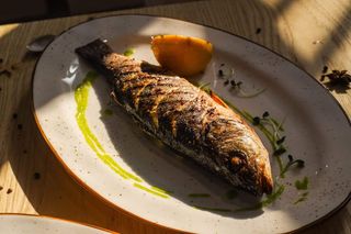 Сибас на гриле