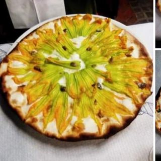 Fiori di zucca, alici, mozzarella 