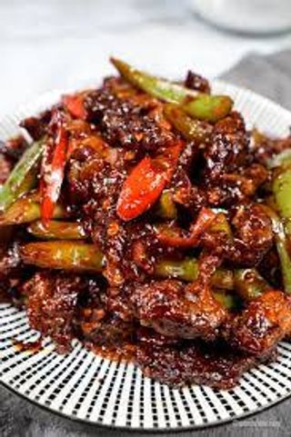 Dry Fried Shredded Beef With Chilli