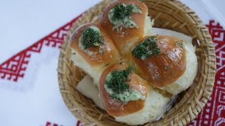 უკრაინული ფუნთუშა ბორშისთვის