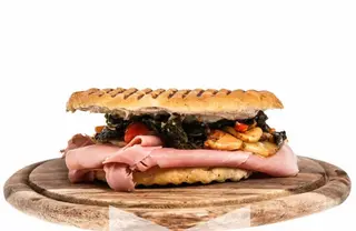 Schiacciatina con prosciutto cotto e fontina