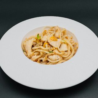 51. Udon con pollo e verdure