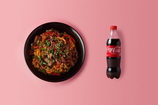 Жареный Рамен с Говядиной Комбо 