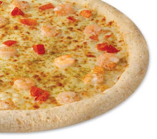 Пицца Сливочная с креветками на традиционном тесте 23 см 