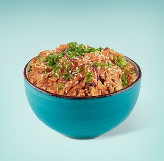 ბრინჯი ქათმით ტკბილ-ცხარე