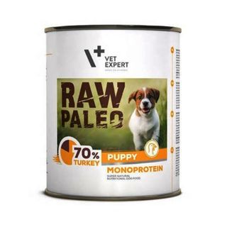 Hrana caini, Raw Paleo Puppy,conserva monoproteica,curcan 800 g