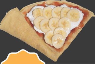 Palačinka sa jagodom i bananom