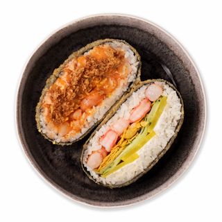 Суші-бургер з креветками (350г)