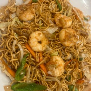 Wok De Tallarines Yakisoba Con Gambas