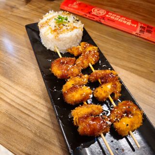 Yakitori Crevettes Pané