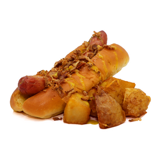 Hot Dog 100% Ibérico con Patatas