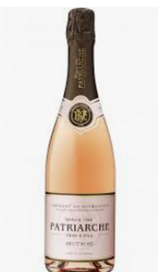 Crémant de Bourgogne Brut rosé Patriarche Parè & Fils