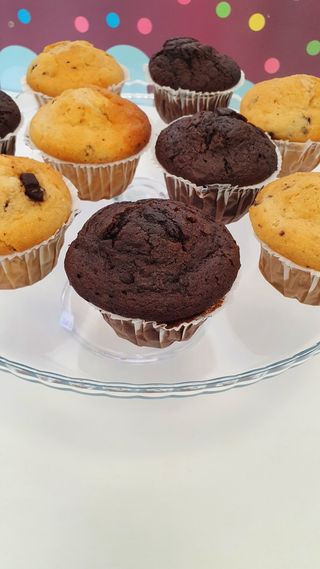 Brioșă cu ciocolată