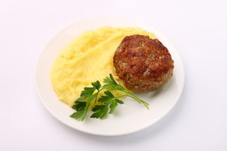 Картопляне пюре та котлета зі свинини (250г)