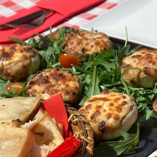 Champiñones Rellenos Con Gorgonzola