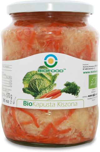 KAPUSTA KISZONA Z MARCHEWKĄ BEZGLUTENOWA BIO 700 g (550 g) - BIO FOOD