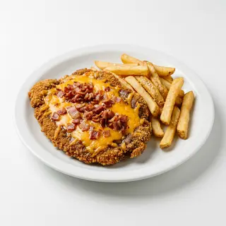 Milanesa Con Cheddar Y Bacon