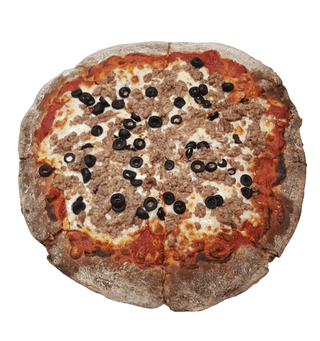 Mozarella,Atún y aceitunas negras.